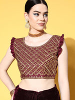 Thumbnail for Mitera Solid Saree with Embroidered border - Distacart