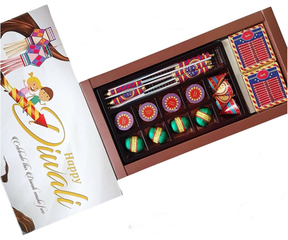 Dibha Ruchoks Diwali Premium Chocolate Gift Pack P2 + Ladi - Distacart