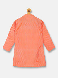 Thumbnail for Sethukrishna Boys Orange Kurta with Pyjamas - Distacart