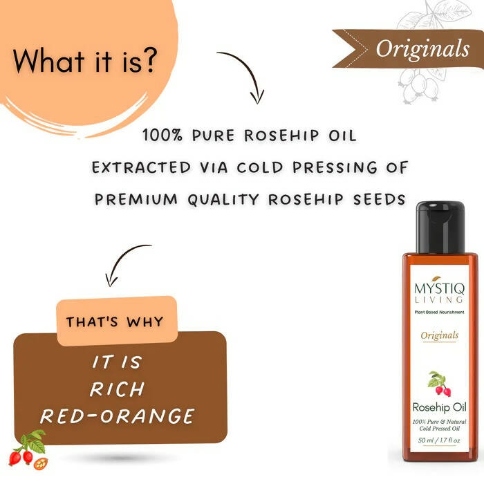 Mystiq Living Originals Rosehip Oil - Distacart