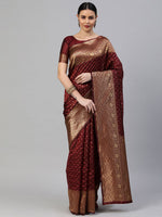 Thumbnail for Kalini Ethinic Woven Design Zari Banarasi Saree - Distacart