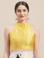 Thumbnail for Tikhi Imli White & Yellow Satin Printed Saree - Distacart