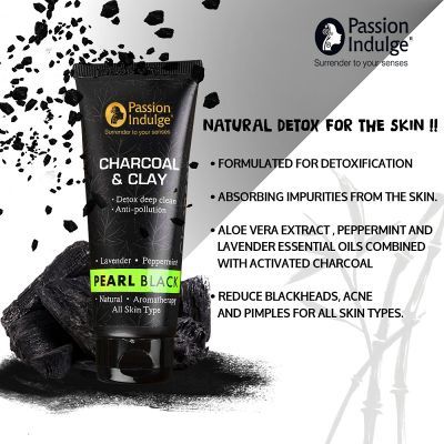 Passion Indulge Pearl Black Charcoal & Clay Cleanser - Distacart