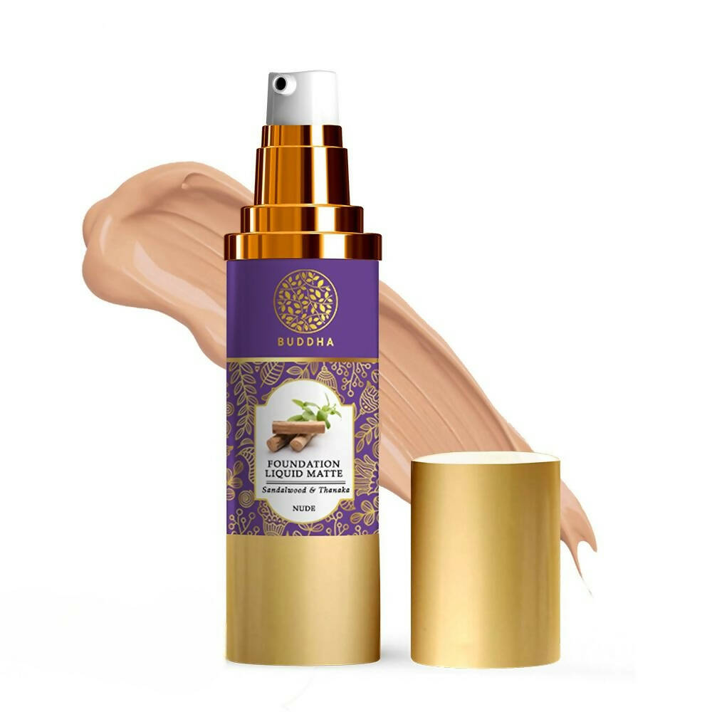 Buddha Natural Liquid Foundation Matte Nude - Distacart