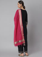 Thumbnail for Khushal K Women Black Solid Kurta with Palazzos & Dupatta - Distacart