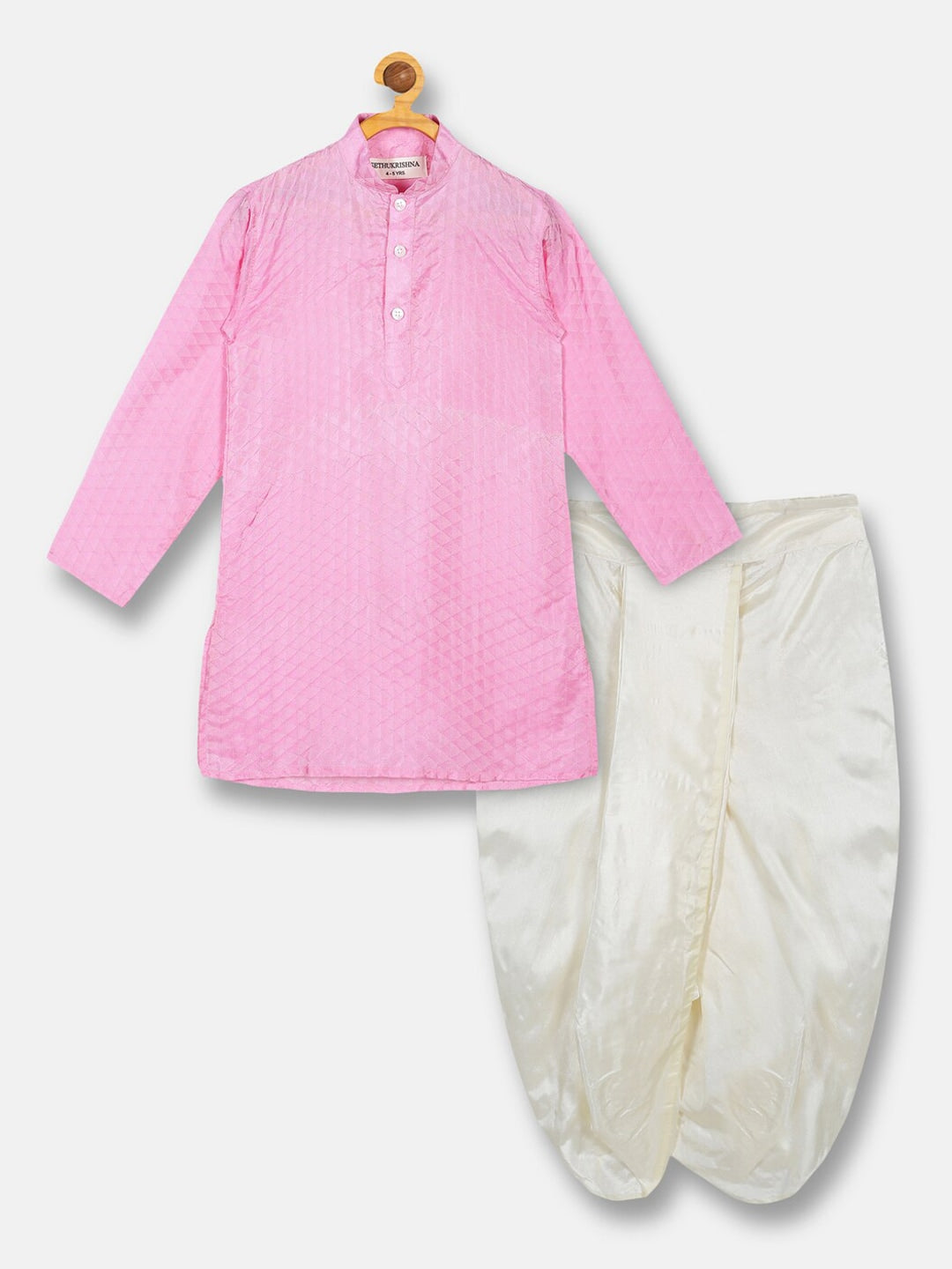 Sethukrishna Boys Pink Kurta with Dhoti pants - Distacart