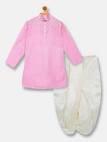 Thumbnail for Sethukrishna Boys Pink Kurta with Dhoti pants - Distacart