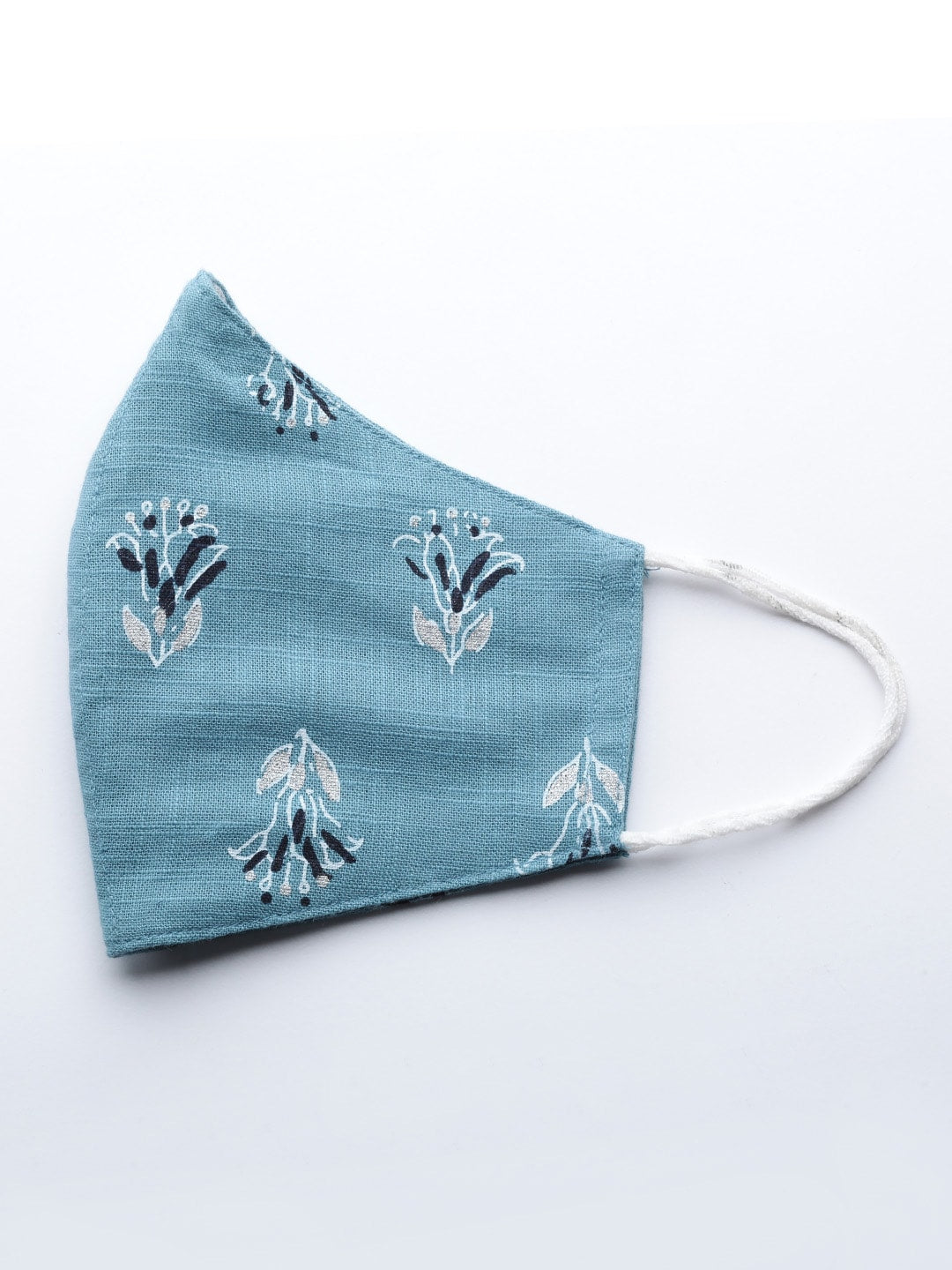 HERE&NOW Women Blue White Printed Straight Kurta - Distacart
