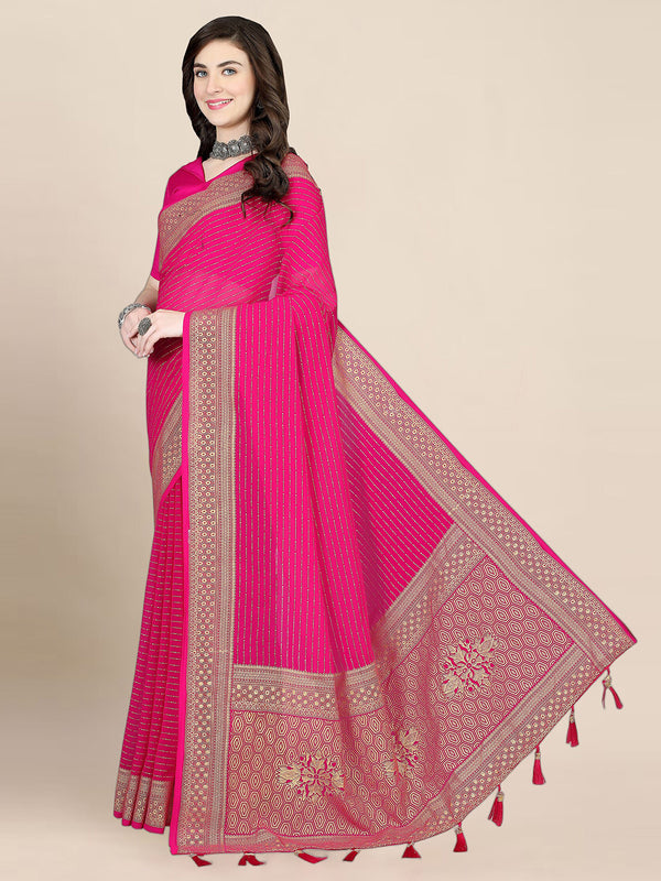 Kalini Poly Georgette Khadi Saree - Distacart