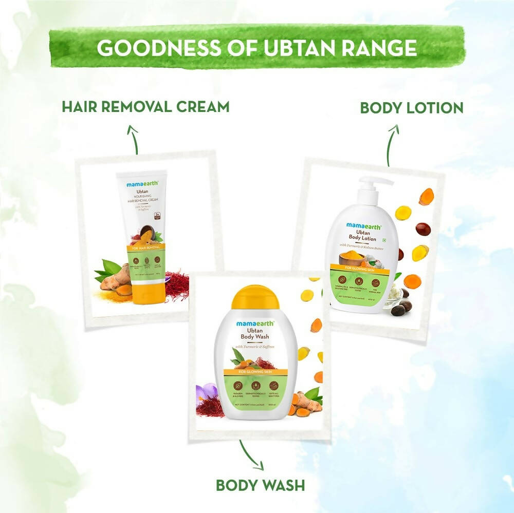 Mamaearth Ubtan Nourishing Hair Removal Cream With Turmeric & Saffron - Distacart