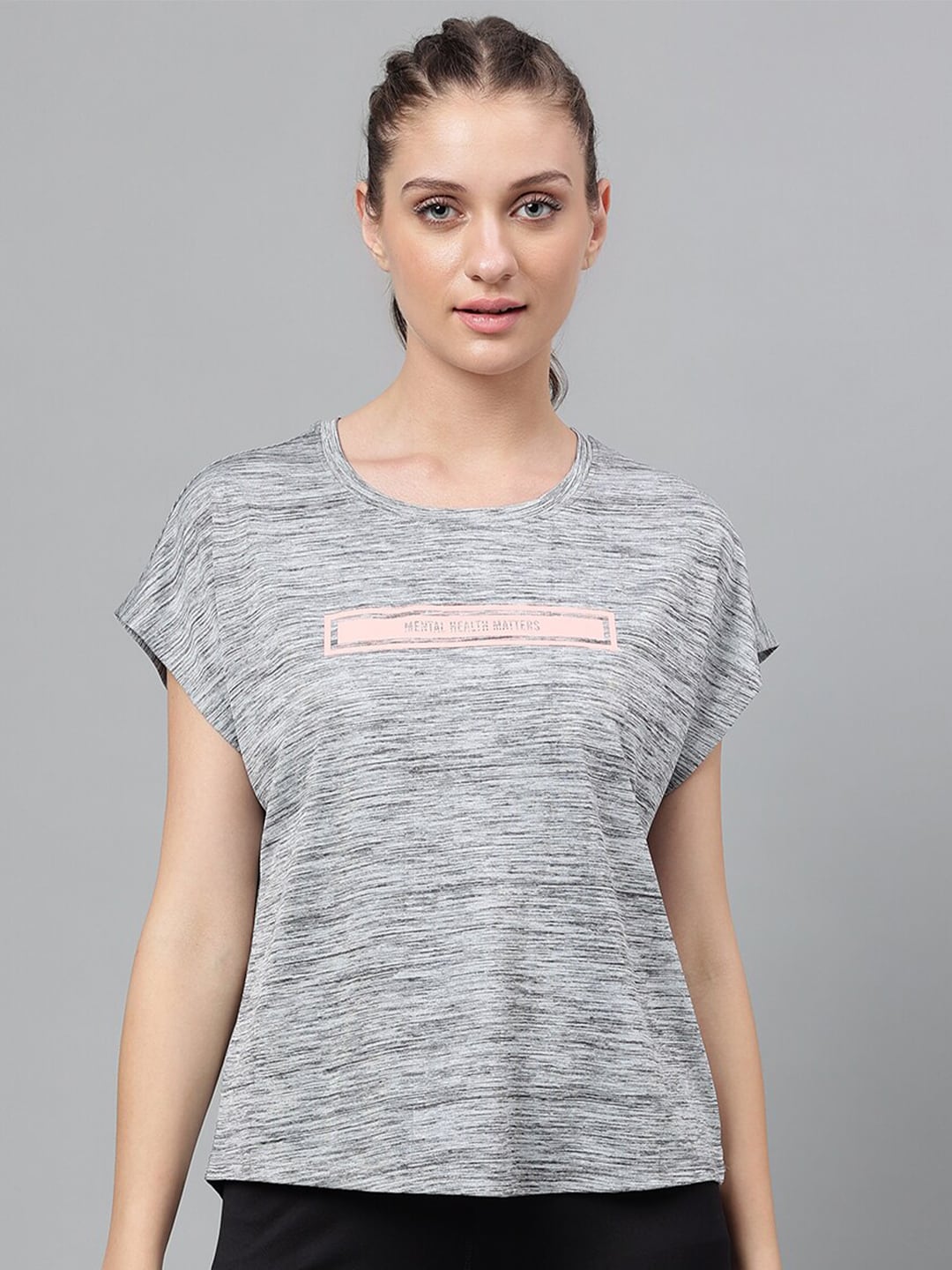 MKH Typography Printed Extended Sleeves Dri-FIT Relaxed Fit Sports T-shirt - Distacart