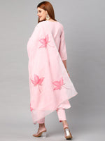 Thumbnail for Kalini Women Pink Kurta with Trousers & With Dupatta - Distacart