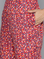 Thumbnail for HERE&NOW Floral Printed Regular Kurta with Palazzos - Distacart