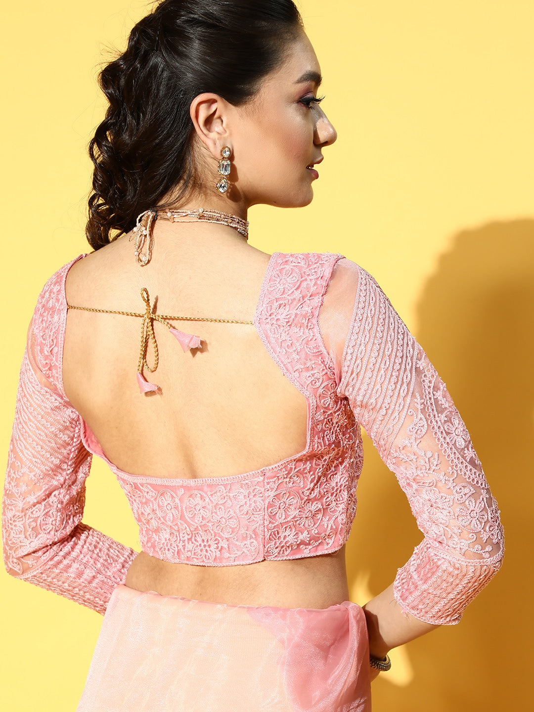 Mitera Ethnic Motifs Saree with Embroidered Border - Distacart