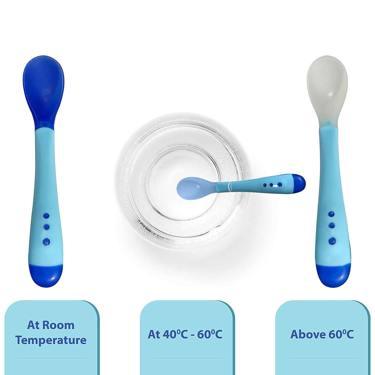 LuvLap Tiny Love Heat Sensitive Baby Feeding Spoons Set - Distacart