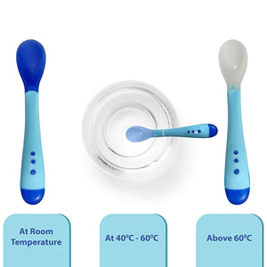 LuvLap Tiny Love Heat Sensitive Baby Feeding Spoons Set - Distacart