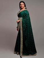 Thumbnail for Kalini Floral Embroidered Saree - Distacart