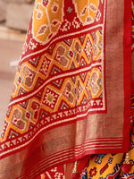 Thumbnail for Anouk Ethnic Motifs Woven Design Zari Patola Saree - Distacart