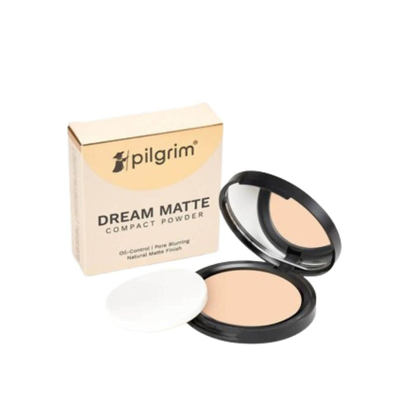 Pilgrim Dream Matte Compact Powder For Light Skin Tone - Pure Ivory - Distacart