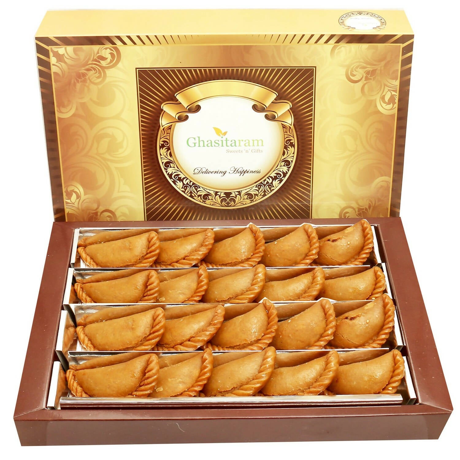 Ghasitaram Holi Sweets - Dry Sweet Wheat Gujiya - Distacart