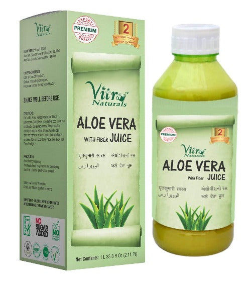 Vitro Naturals Aloe Vera Juice With Fiber Juice - Distacart