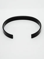 Thumbnail for NVR Men Black Rhodium-Plated Stainless Steel Cuff Bracelet - Distacart