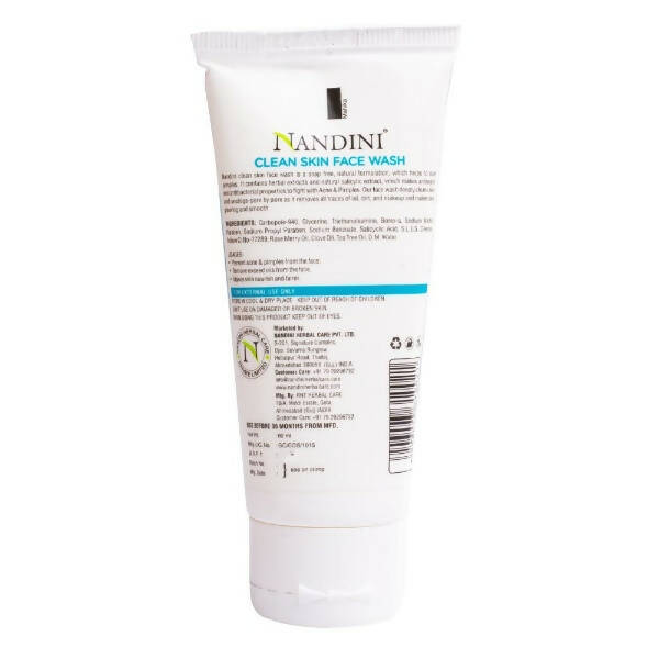 Nandini Herbal Clean Skin Face Wash - Distacart