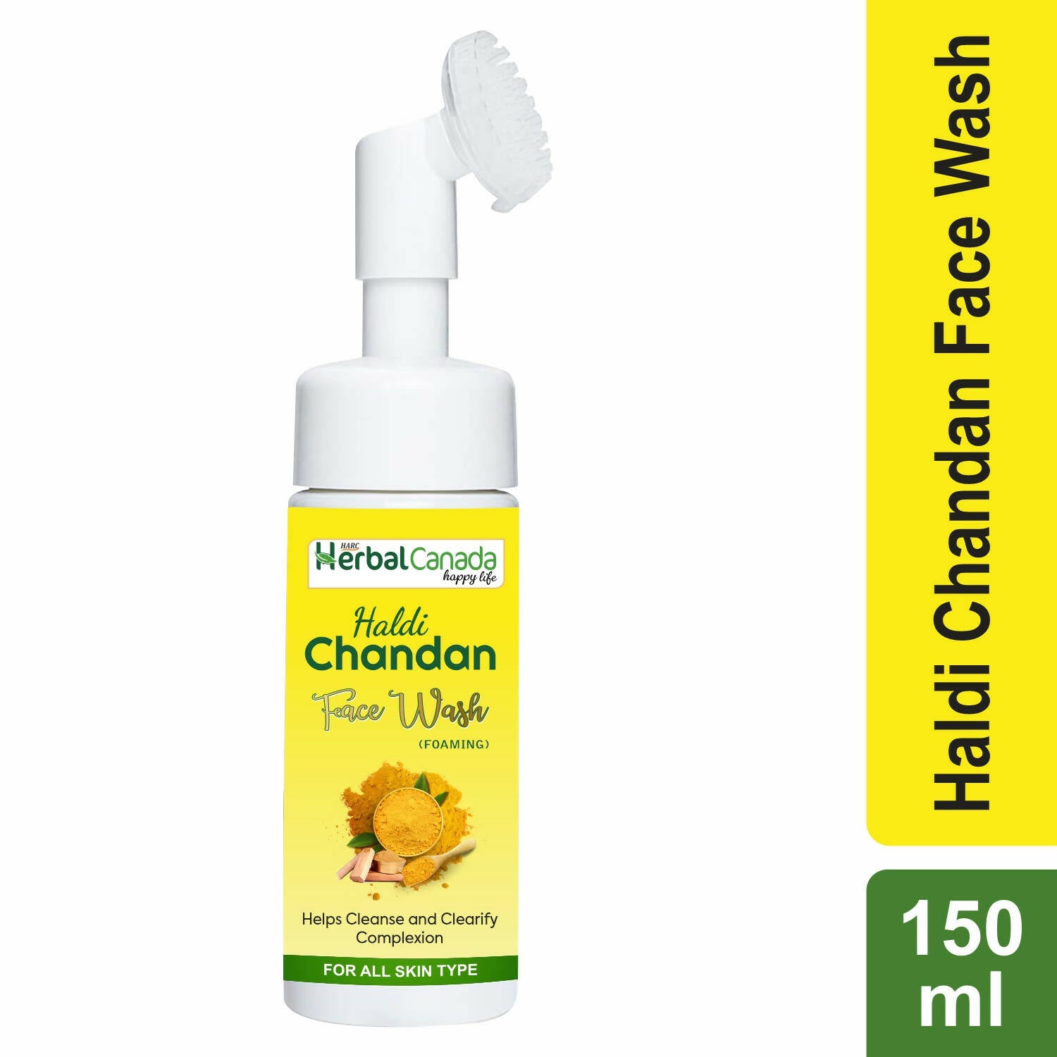 Herbal Canada Haldi Chandan Foaming Face Wash - Distacart