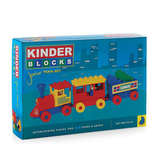 Peacock Learning & Educational Building Interlocking Blocks Set For Kids - Junior Train Set - Distacart