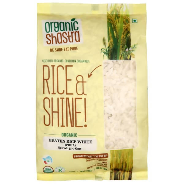 Organic Shastra White Beaten Rice (Poha) - Distacart