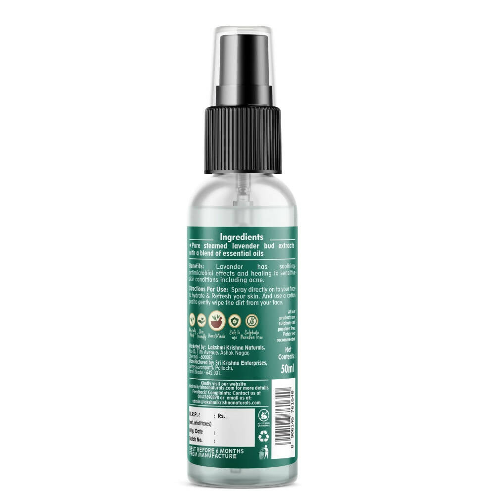 Lakshmi Krishna Naturals Lavender Toner - Distacart