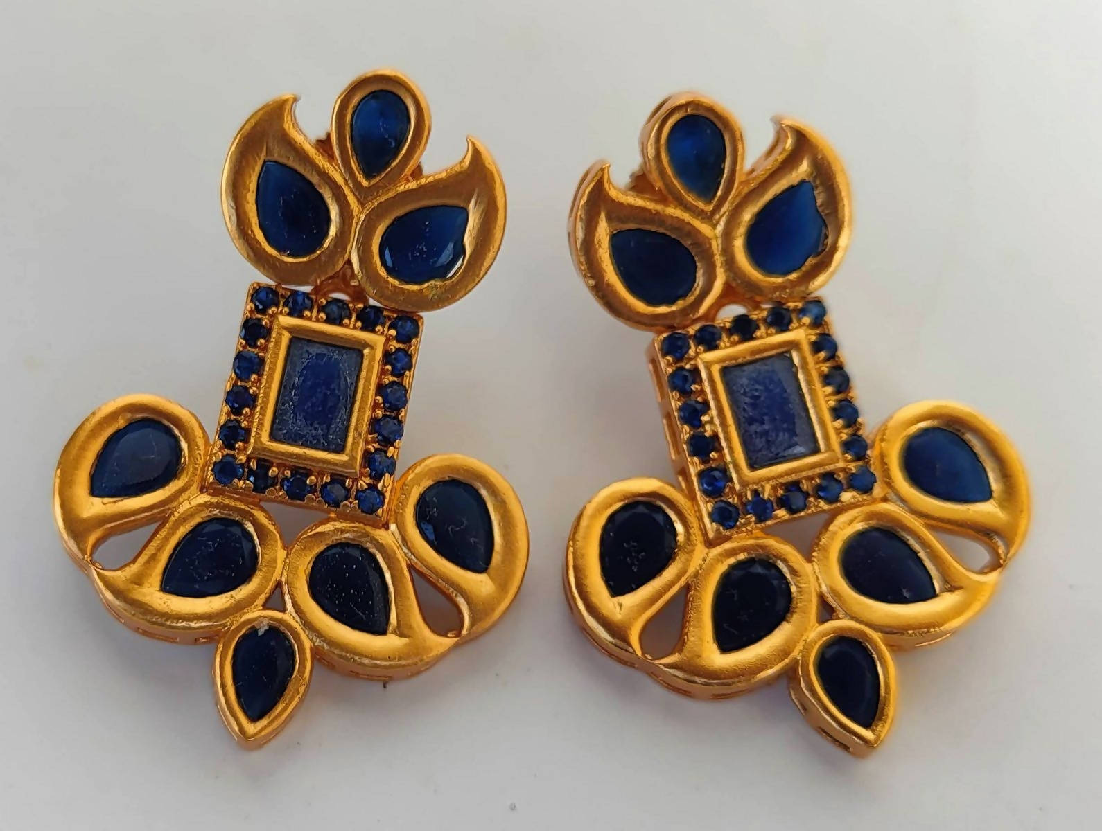 Blue Designer Earrings - Distacart