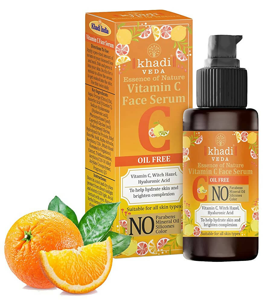 Khadi Veda Vitamin C Face Serum for Skin Brightening - Distacart