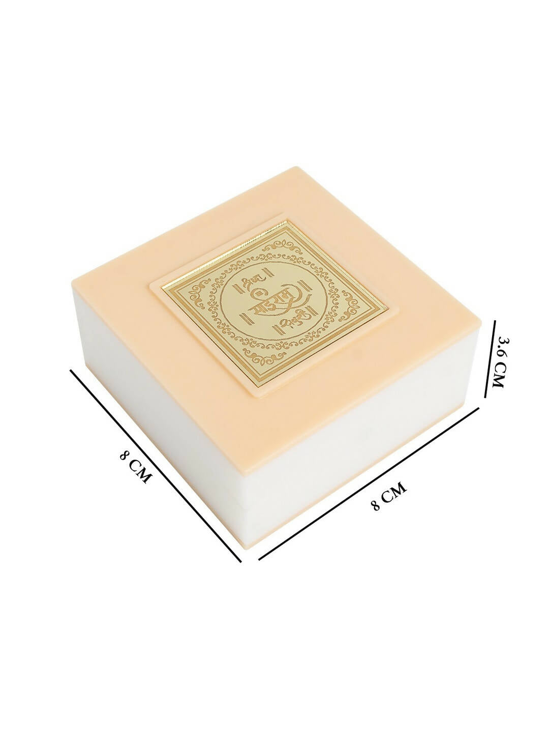 Golden Peacock White 24 Ct Gold Polished White SaiBaba Wood Prayer Box - Distacart