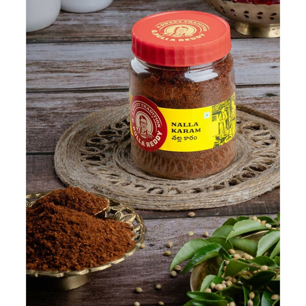 Pulla Reddy Nalla Karam Powder Jar - Distacart