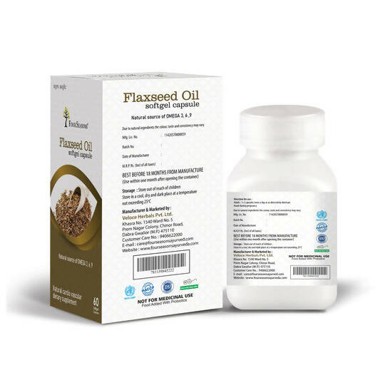 Four Seasons Flaxseed Oil Capsules - Distacart