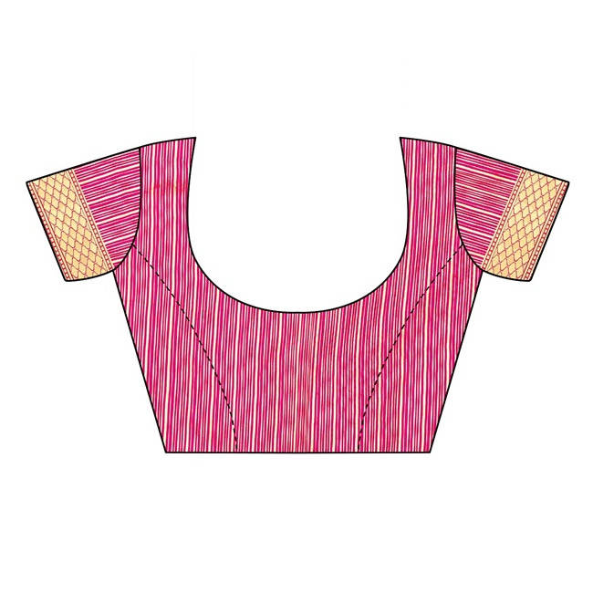 Vamika Banarasi Jacquard Weaving Green Saree (Dangal Green) Blouse