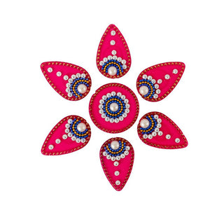 Kundan HandiKrafts Drop Rangoli Red (Baby) - Distacart