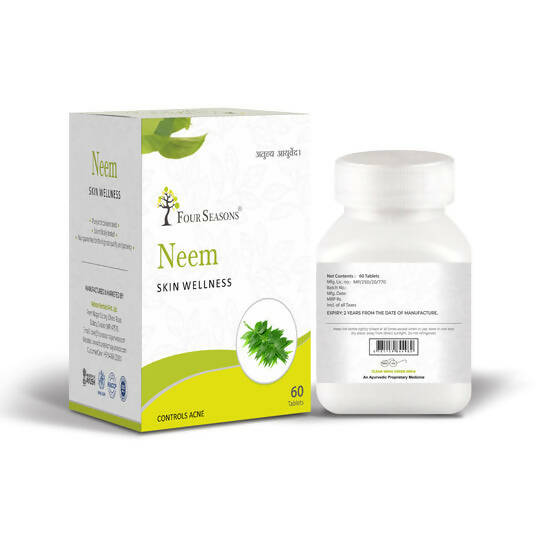 Four Seasons Neem Skin Wellness Tablets - Distacart