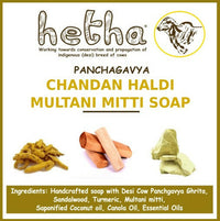 Thumbnail for Hetha Chandan Haldi Multani Mitti Soap - Distacart