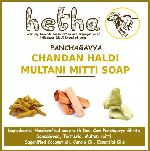 Hetha Chandan Haldi Multani Mitti Soap - Distacart