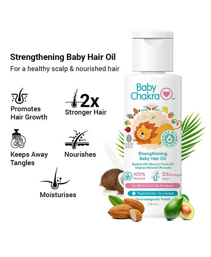 BabyChakra Wash, Shampoo, Massage Oil Hair Oil & Coconut Oil for Babies Combo - Distacart