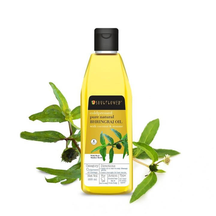 Soulflower Cold Pressed Pure Natural Bhringaraj Oil Online