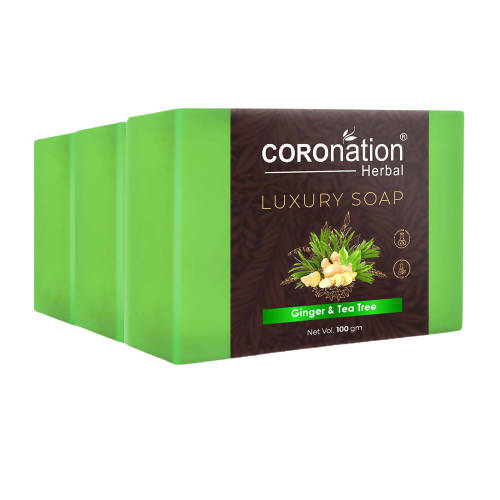Coronation Herbal Ginger & Tea Tree Luxury Soap - Distacart