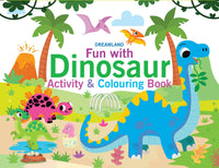 Thumbnail for Dreamland Fun with Dinosaur Activity & Colouring : Children Interactive & Activity Book - Distacart