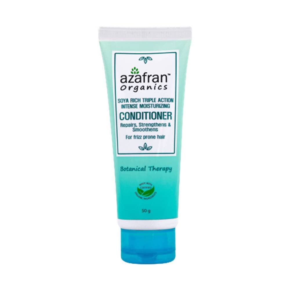 Azafran Organics Soya Rich Triple Action Intense Moisturizing Conditioner - Distacart