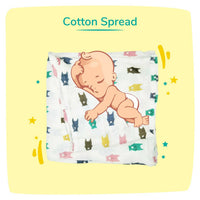 Thumbnail for Kindermum Organic Cotton Muslin Swaddle Blanket 110 Cm X 110 Cm - Set Of 3 - Distacart