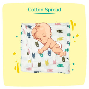 Kindermum Organic Cotton Muslin Swaddle Blanket 110 Cm X 110 Cm - Set Of 3 - Distacart