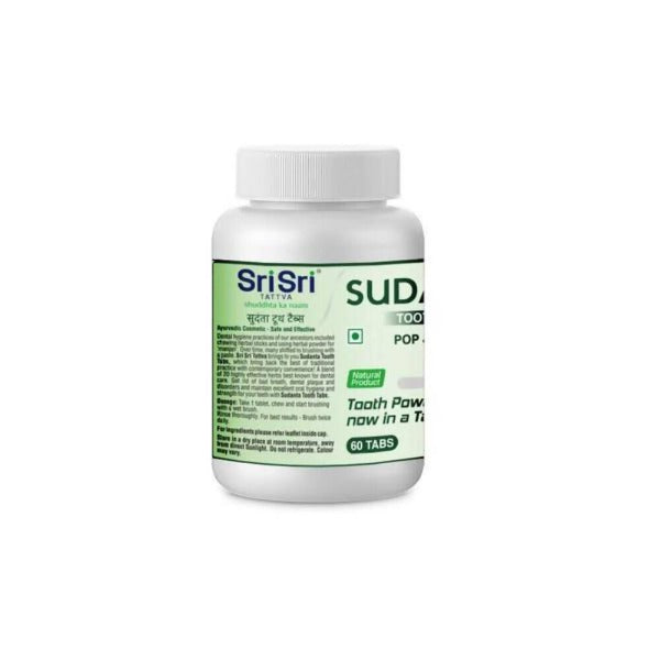 Sri Sri Tattva Sudanta Tooth Tabs (60 Tabs) - Distacart