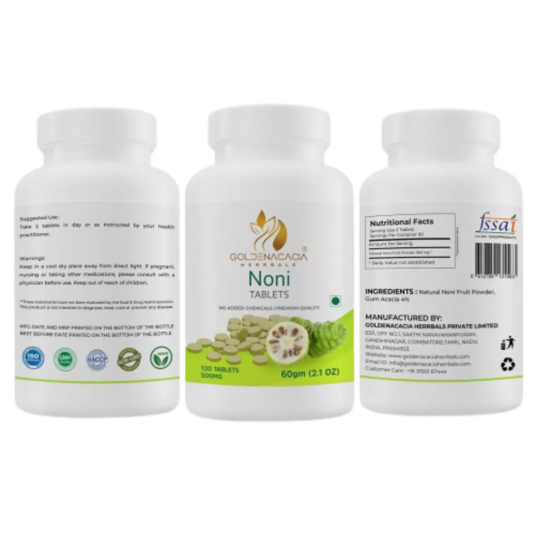 Goldenacacia Herrbals Noni Fruit Tablets (500mg) - Distacart